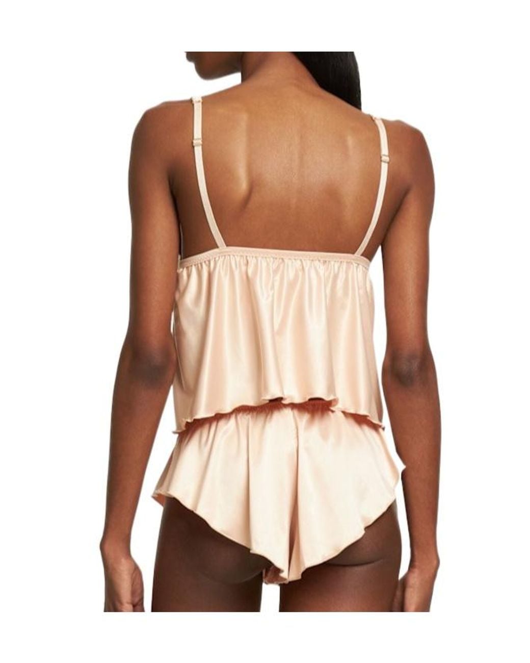 Stella McCartney Pink Embroidered Satin Sleep Shorts