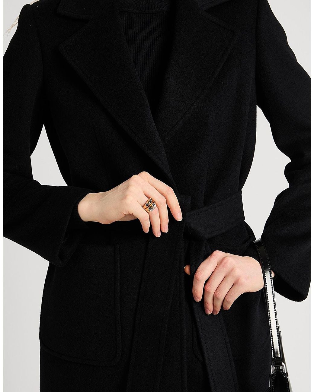 MAX&Co. Black Long-Sleeved Coat
