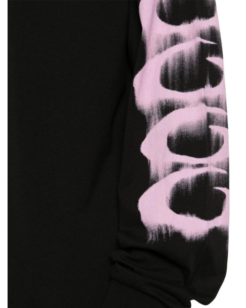 Balenciaga Black Wet Brush Medium-Fit Long-Sleeved T-Shirt for men