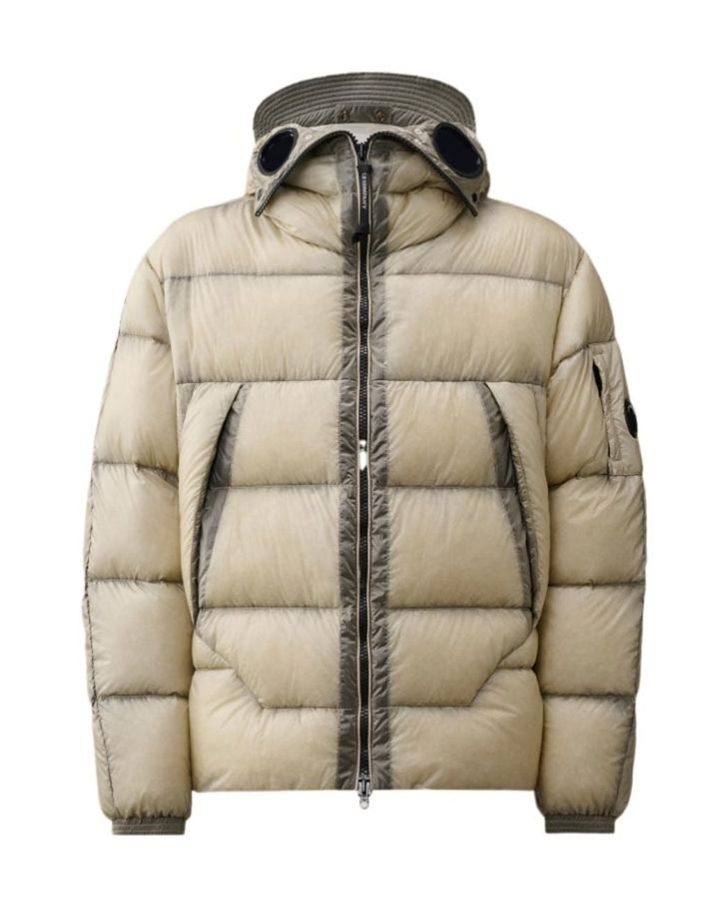 C P Company Natural Explorer Hooded Down Jacket for men