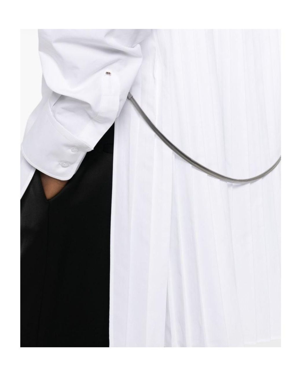Sportmax White Nespola Long-Sleeved Shirt