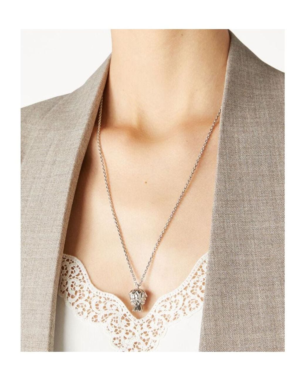 Loro Piana White Cardo Chain Necklace