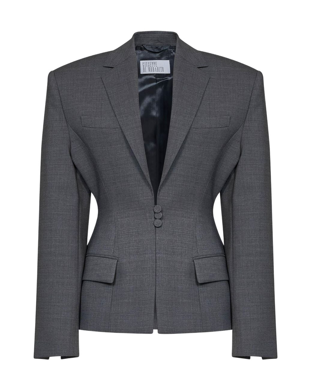 GIUSEPPE DI MORABITO Black Structured Single-Breasted Blazer