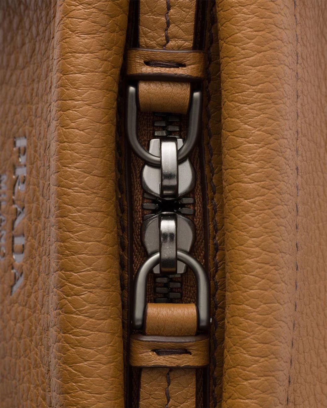 Prada Brown Large Leather Tote Bag