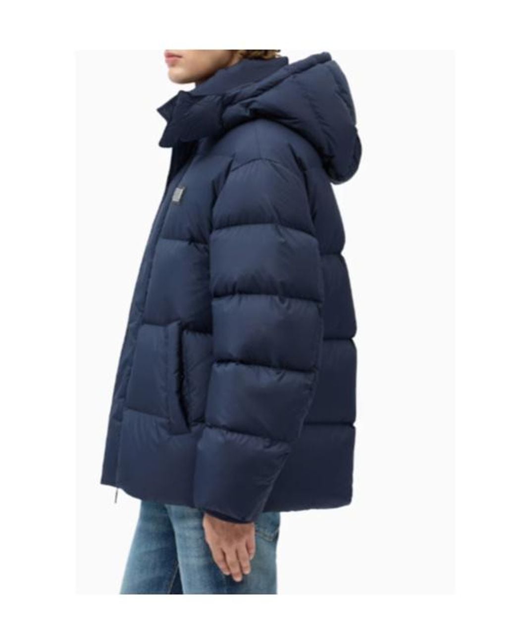 Emporio Armani Blue Down Jacket for men