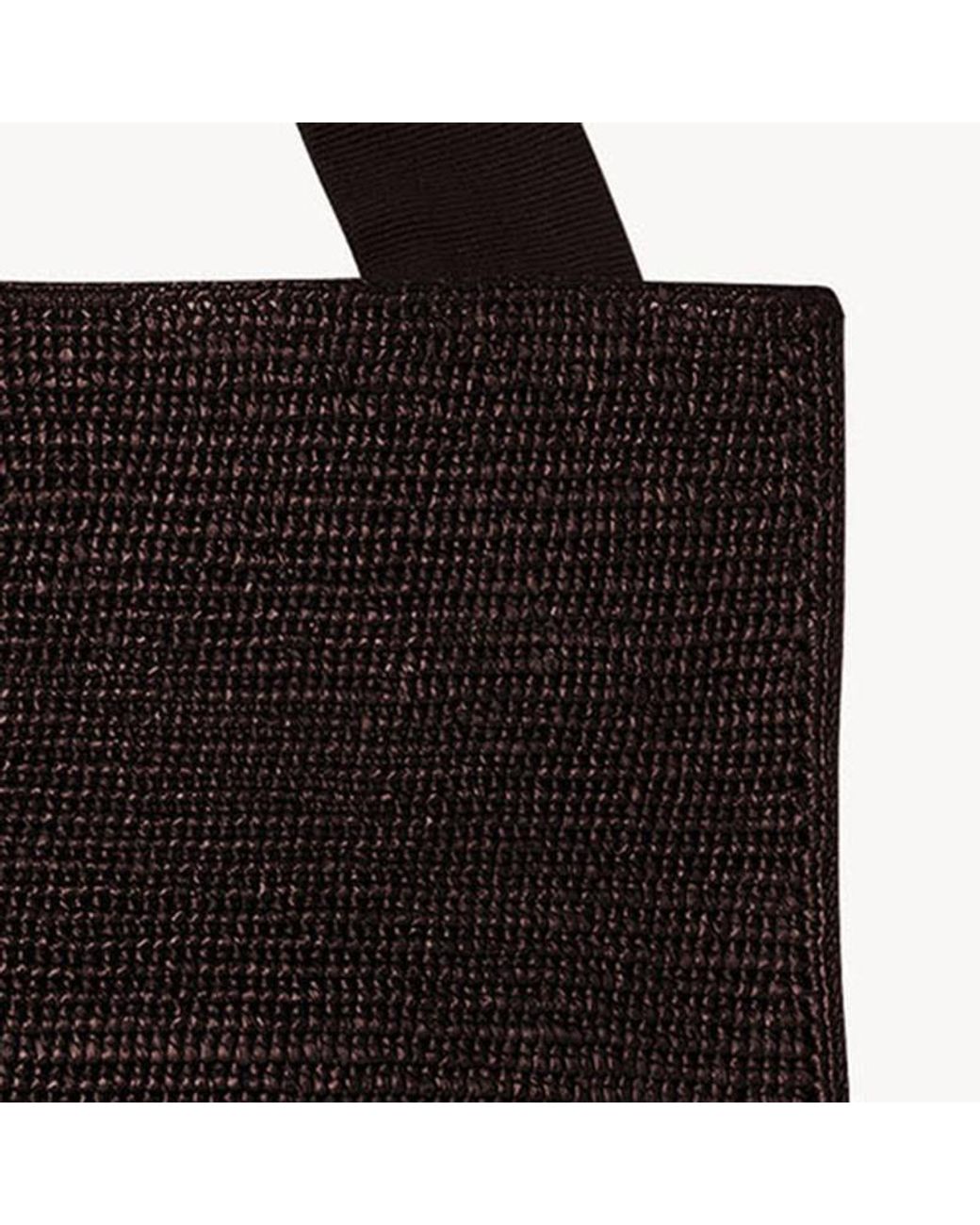 The Row Black Loretta Rafia Bag
