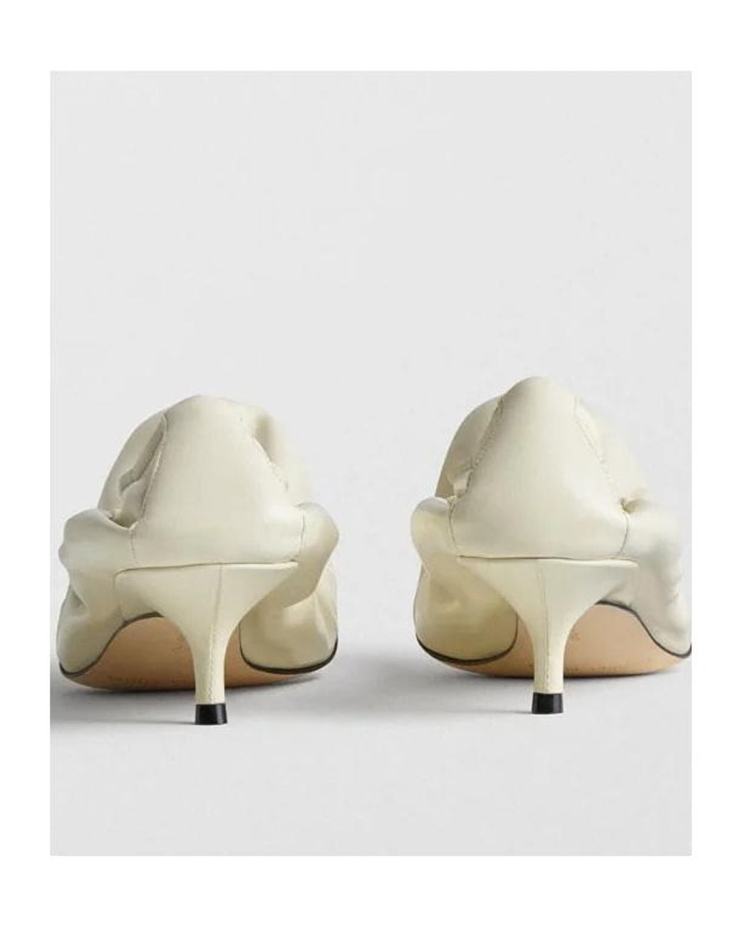 Phoebe Philo Natural Round-Toe High Heels