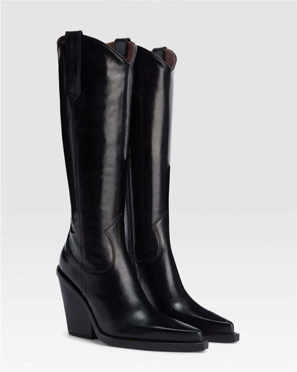Paris Texas Black Patent Leather Texan Boot