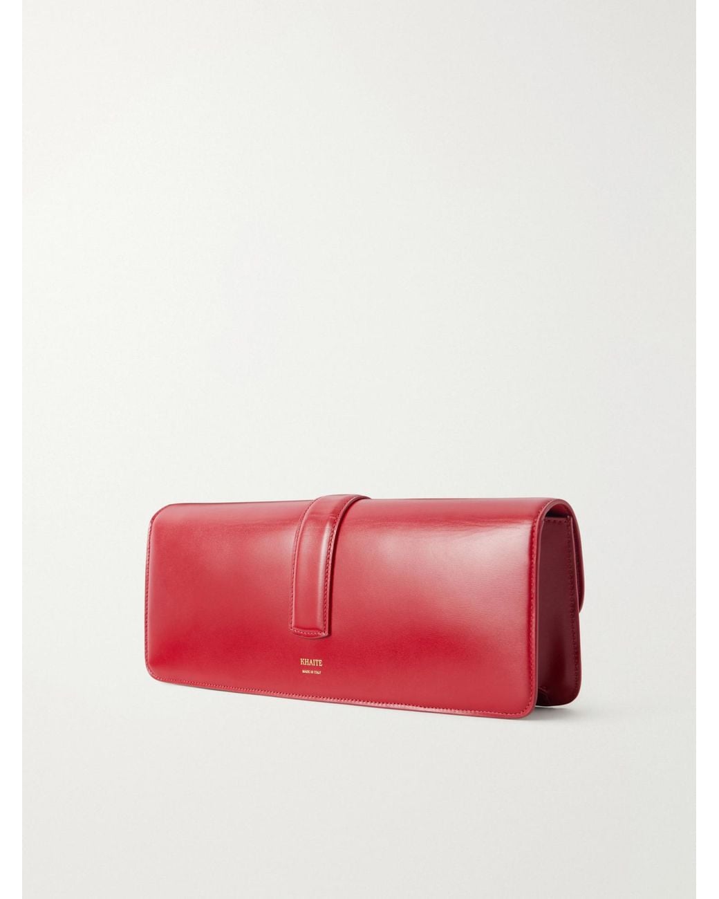 Khaite Red Blake Leather Clutch
