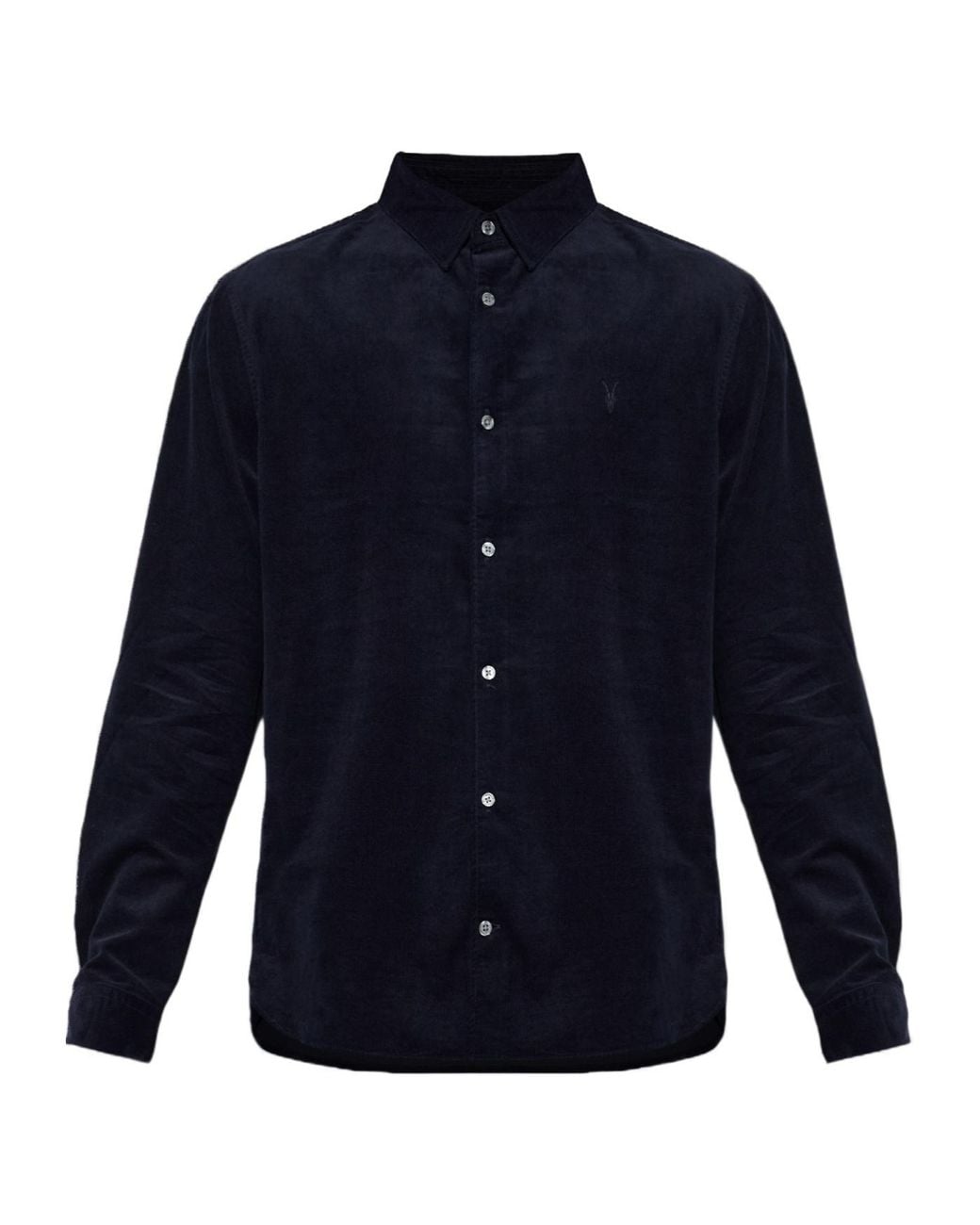 AllSaints Blue Birchwood Corduroy Shirt for men