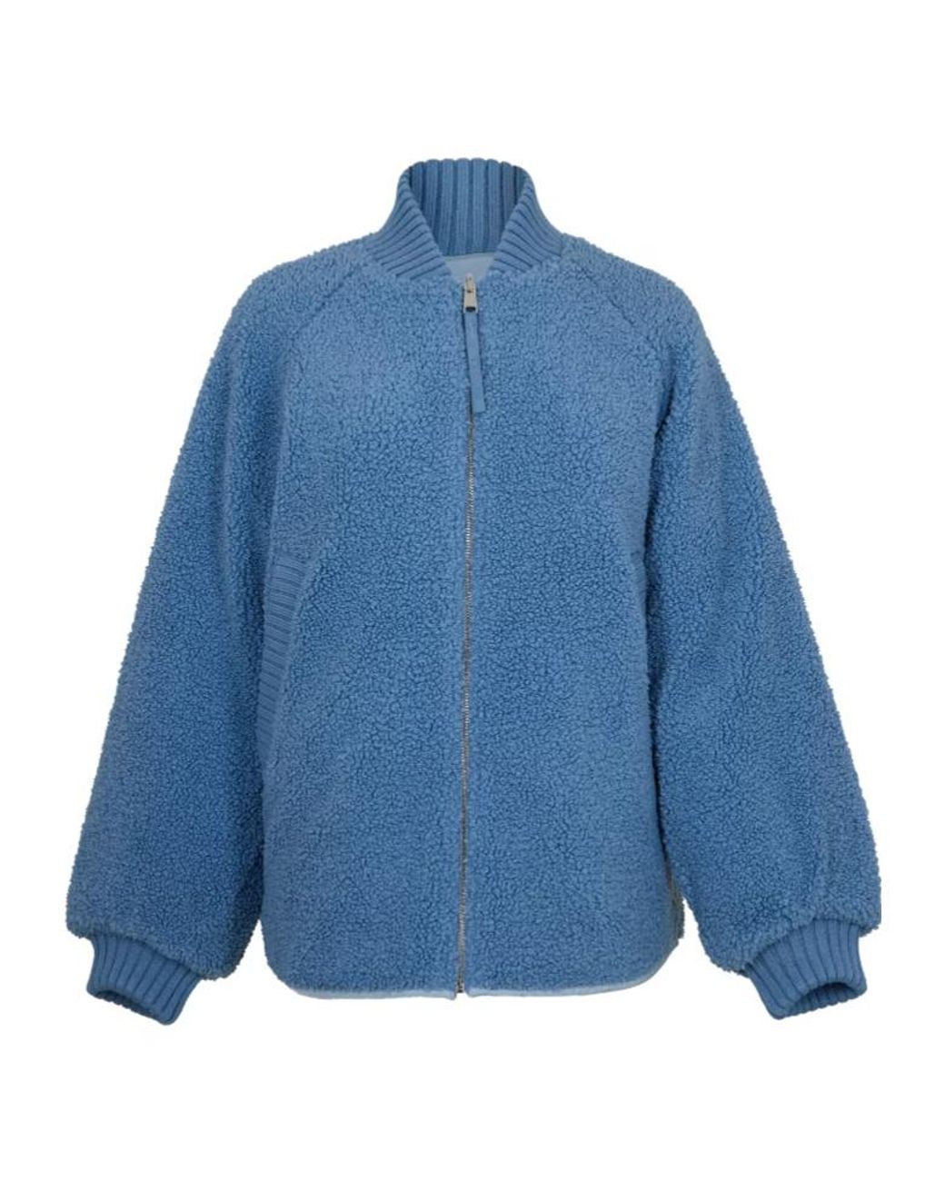 Varley Blue Serina Reversible Quilt Jacket
