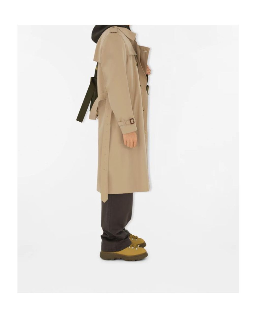 Burberry Natural Long Kensington Heritage Trench Coat for men