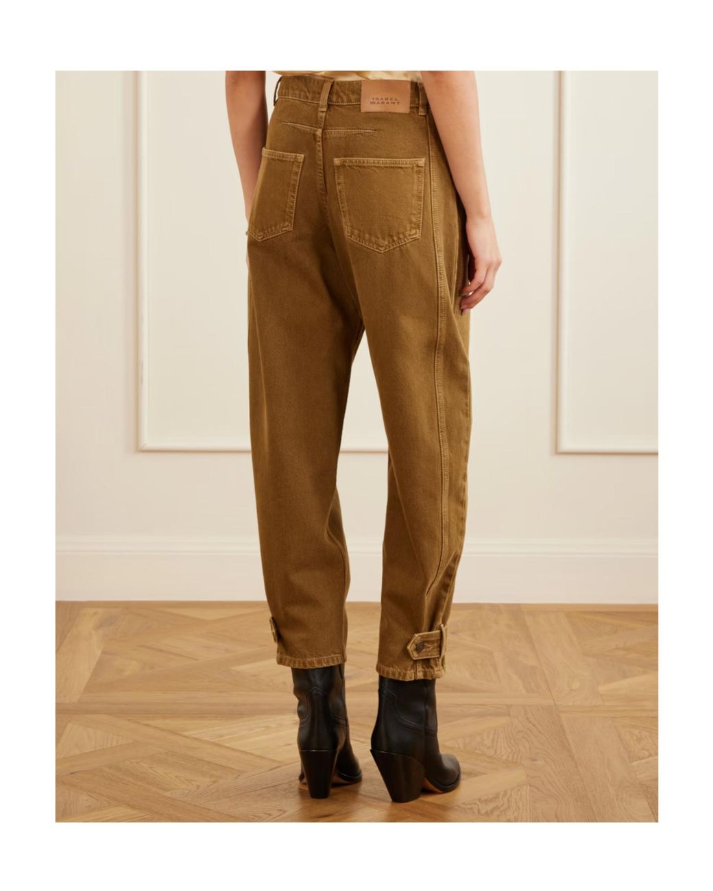 Isabel Marant Natural Leja Tapered Jeans