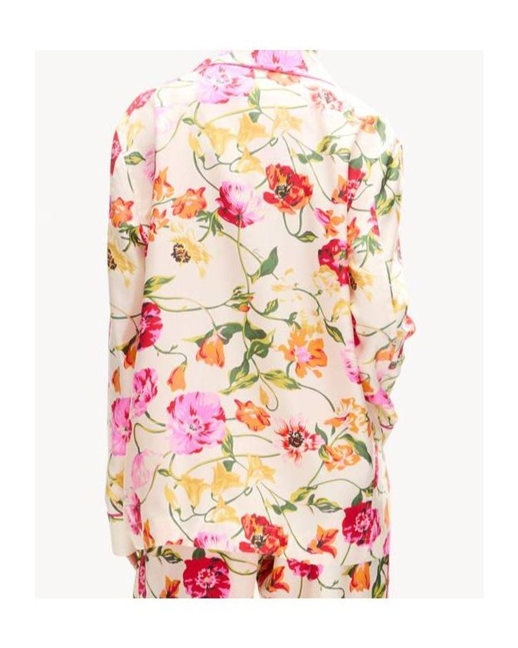 KENZO Red Floral Print Pocket Long-Sleeve Shirt