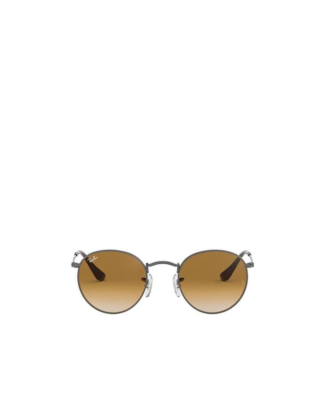 Ray-Ban Metallic Round Frame Sunglasses for men