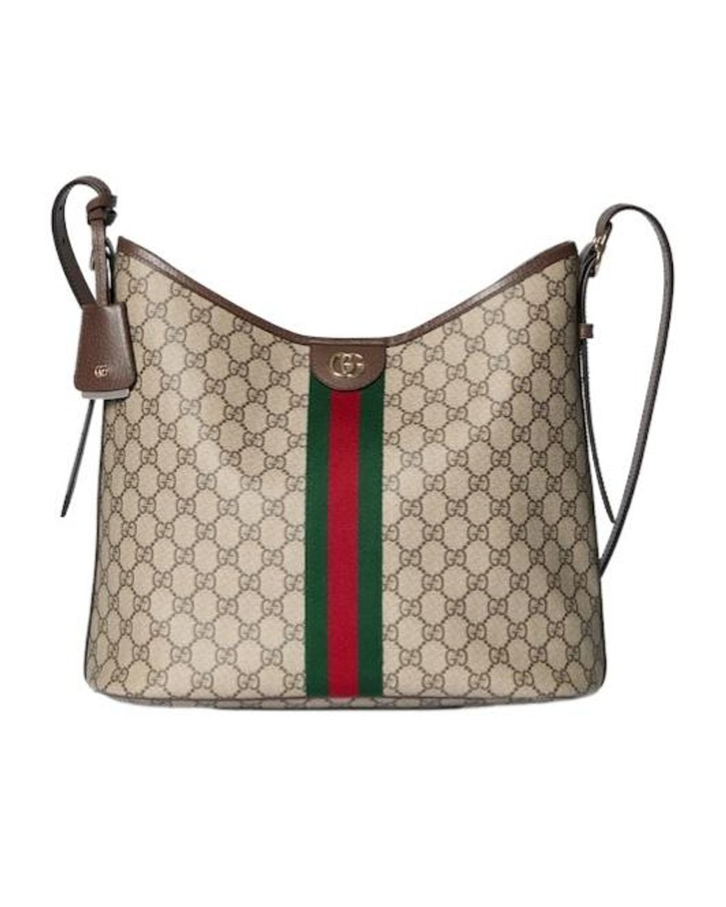 Gucci Gray Ophidia Large Shoulder Bag