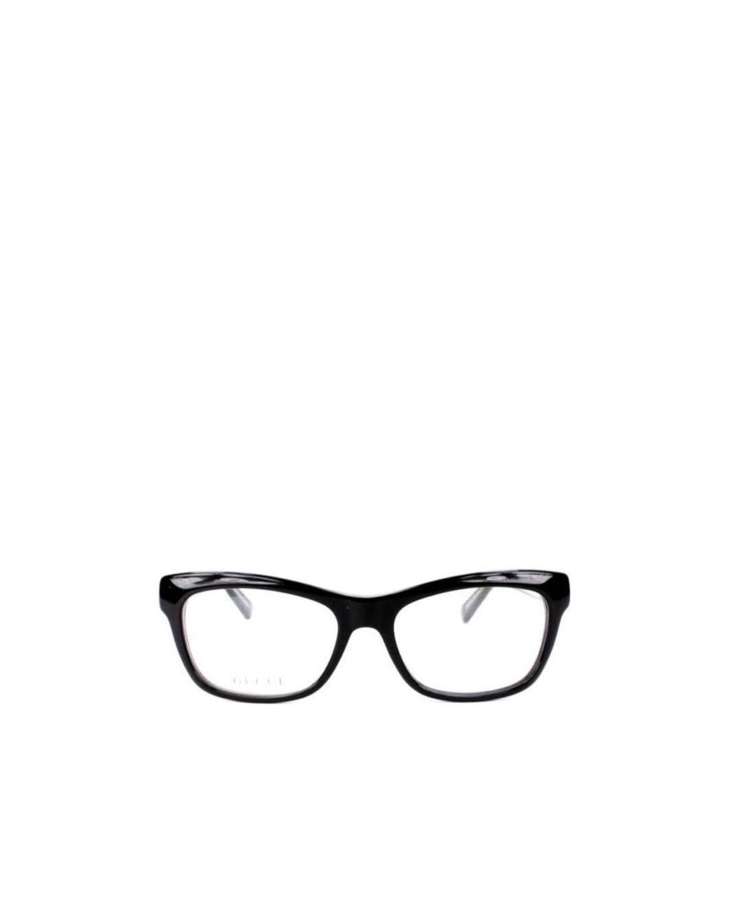 Gucci White Logo Detail Flat Lens