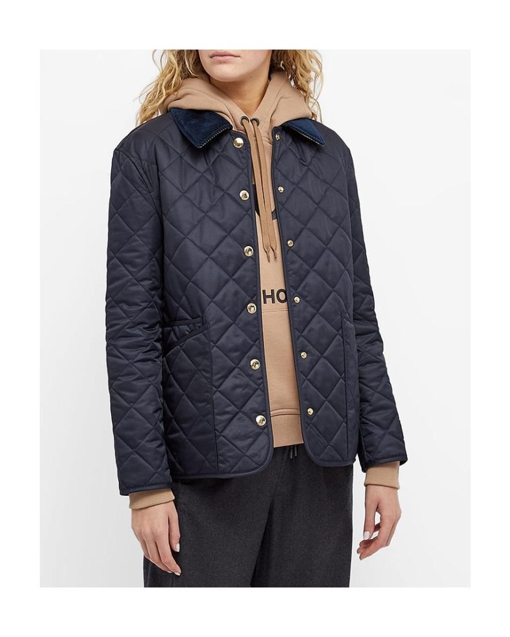 Burberry Blue Quilted Jacket