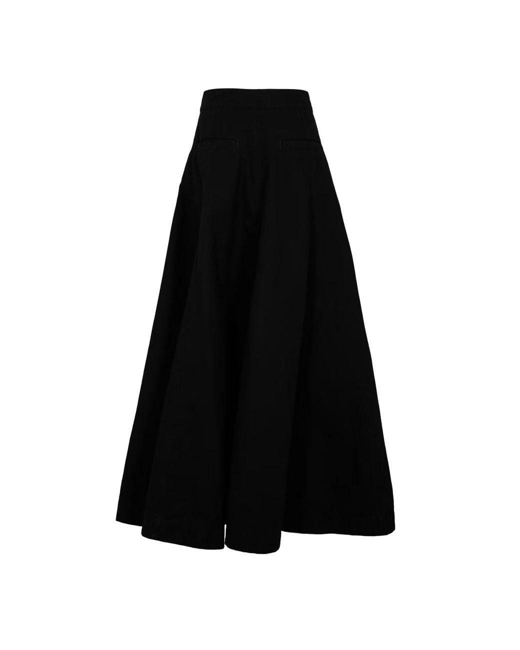 Balenciaga Black Bal Godet Maxi Skirt