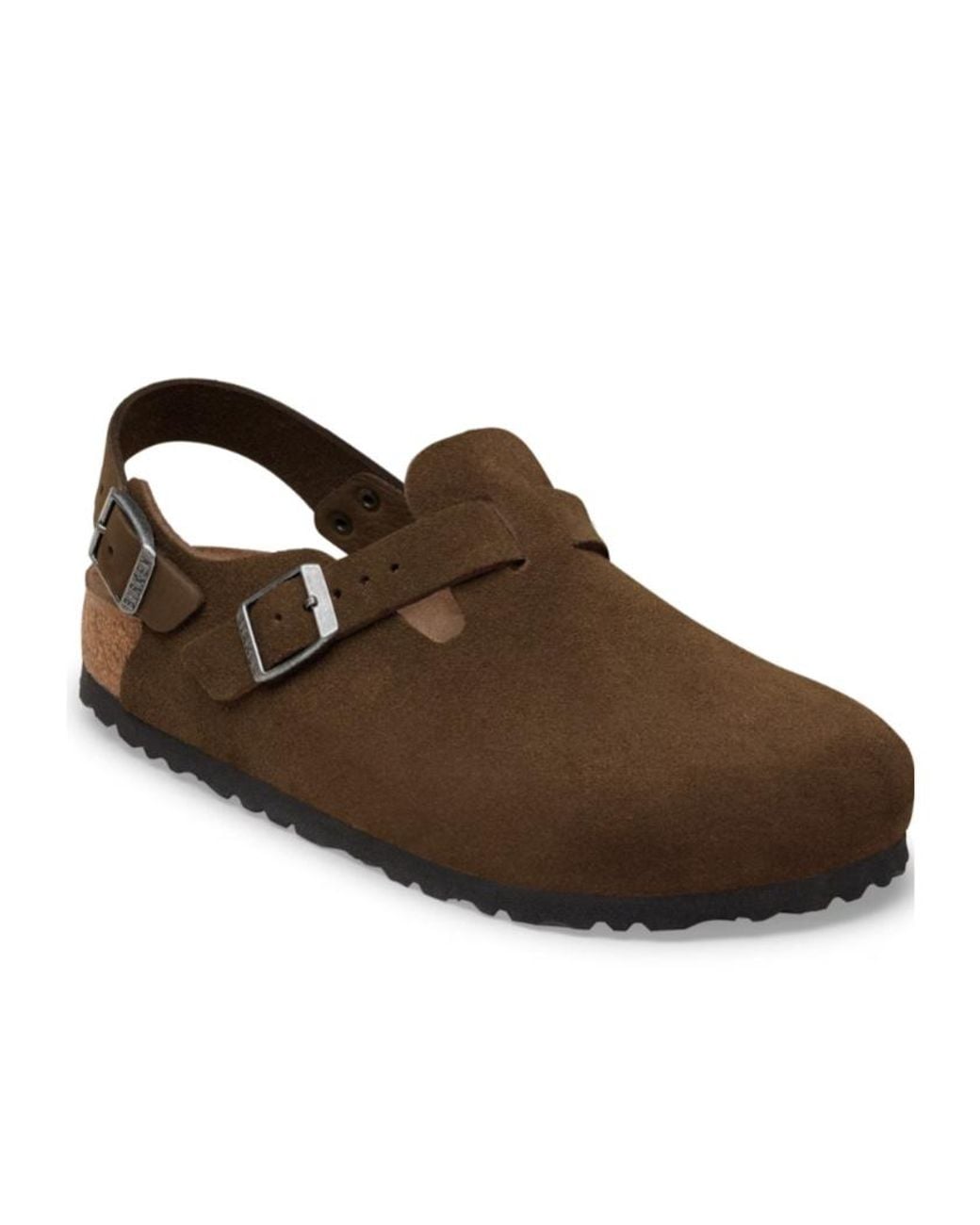 Birkenstock Brown Tokio Ii Suede Clog Sandals