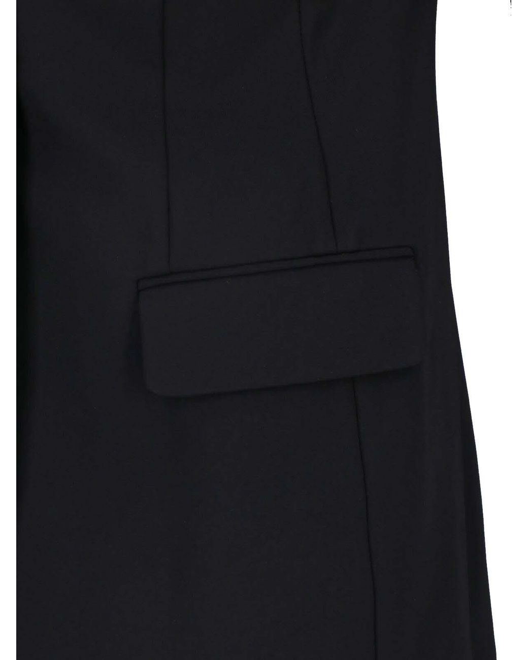 Sportmax Black Notched-Lapels Single-Breasted Blazer
