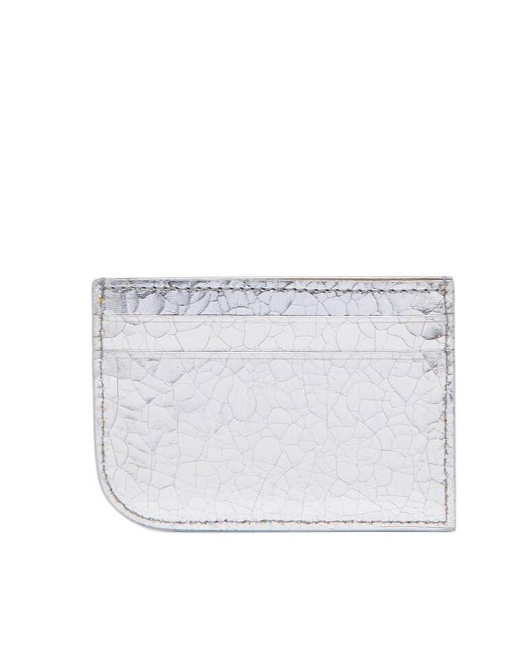 McQueen White Logo Lettering Card Holder