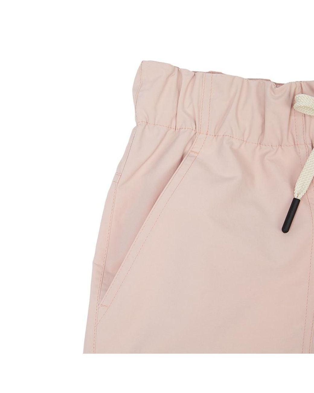 Moncler Pink Grenoble Logo Patch Drawstring Shorts
