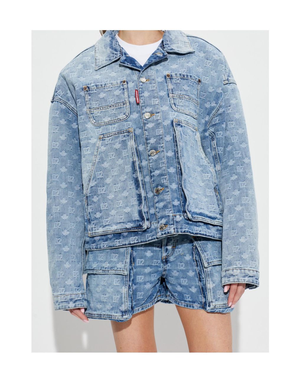 DSquared² Blue Buttoned Denim Jacket