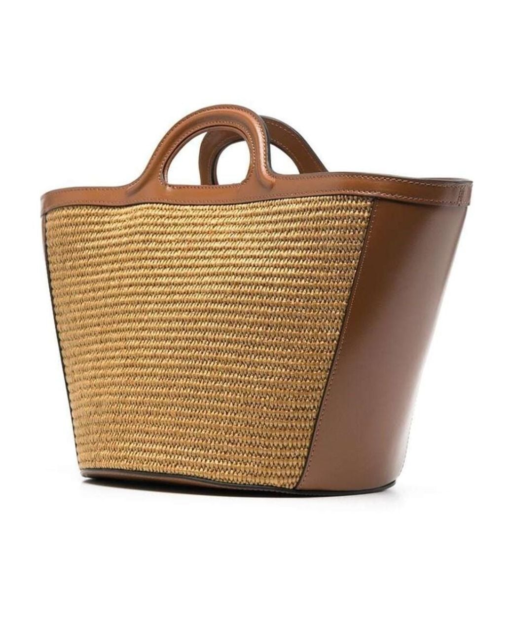 Marni Brown Tropicalia Small Tote Bag