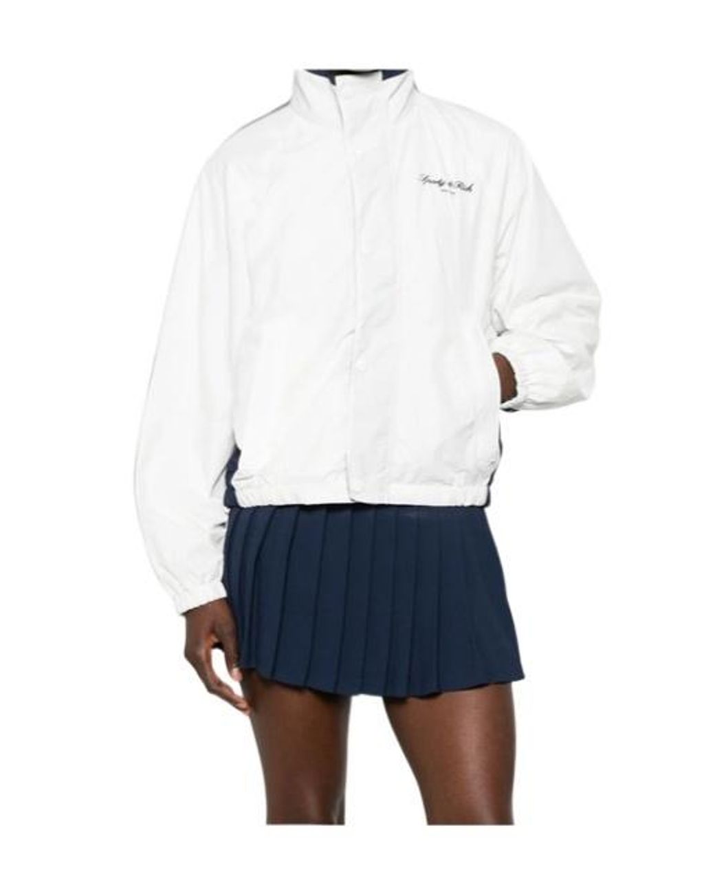 Sporty & Rich White Long-Sleeve Casual Jacket