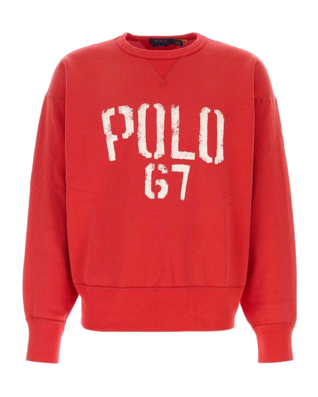 Polo Ralph Lauren Red Logo Knit Sweatshirt for men