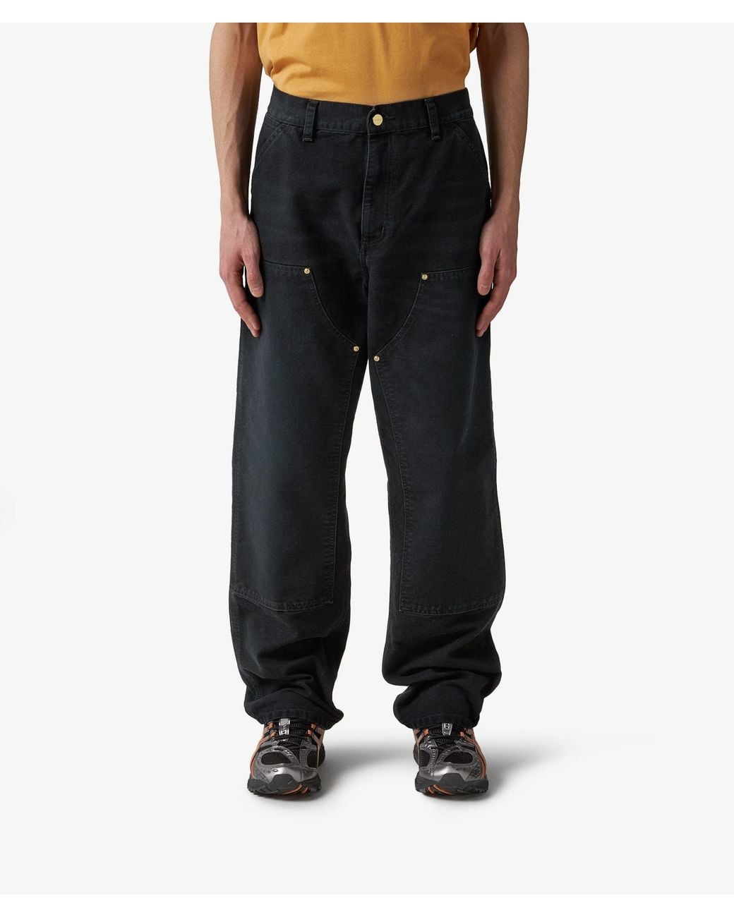Carhartt Black Double Knee Trousers for men