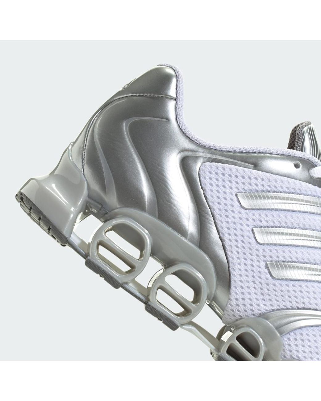Adidas Originals White Mega Ghostride Lace-Up Sneakers