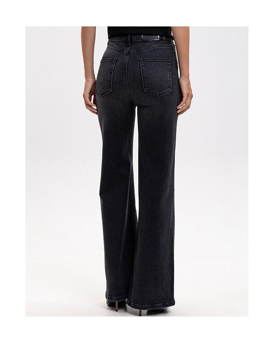 Twinset Blue High Waist Wide-Leg Jeans
