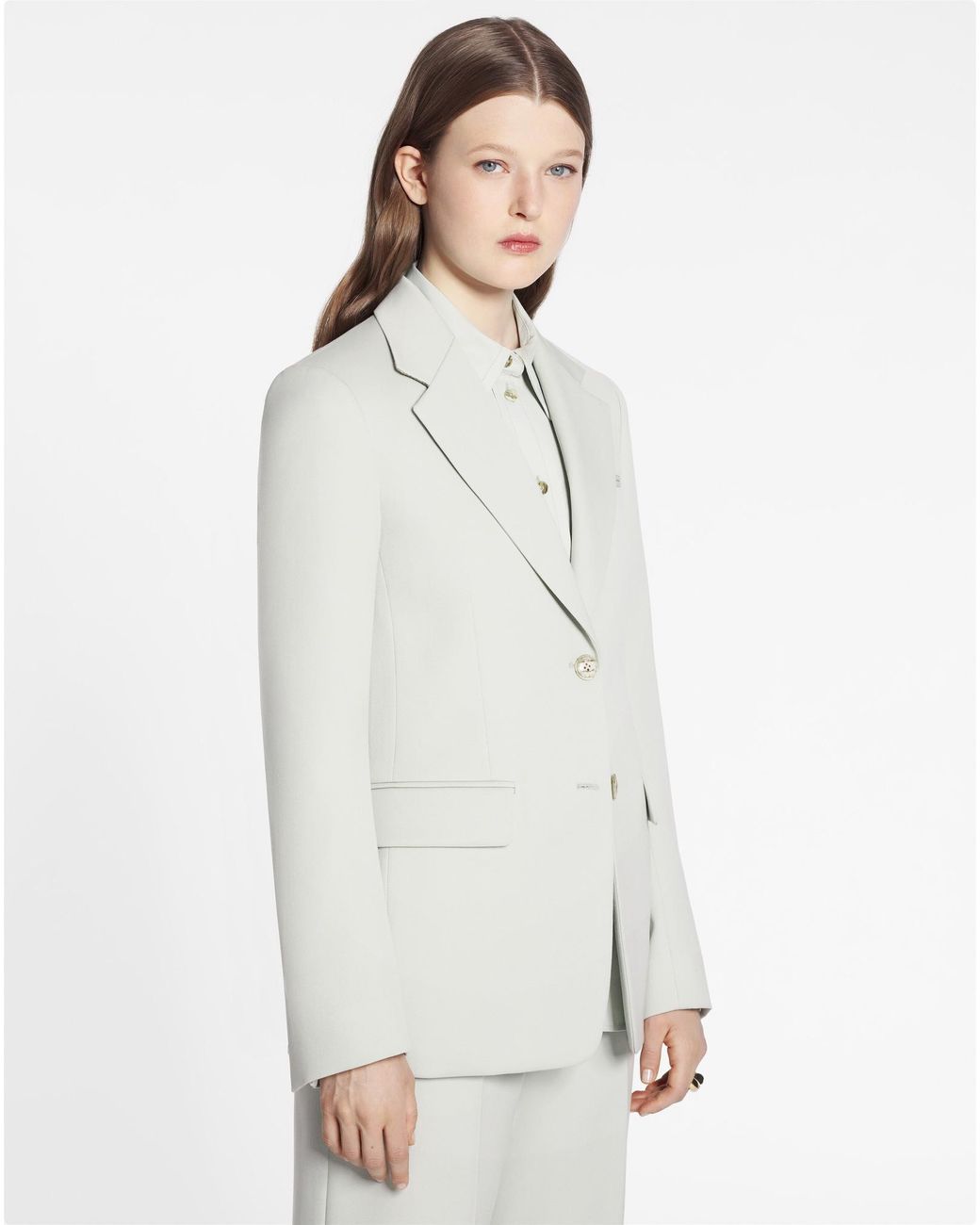 Lanvin Gray Single-Breasted Long-Sleeved Blazer