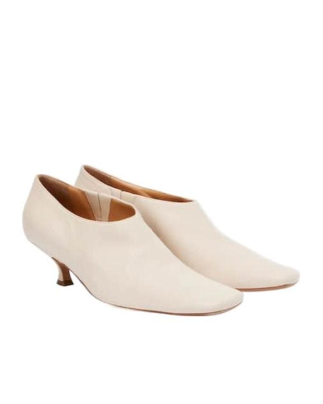 Calvin Klein White Anna Leather Pumps