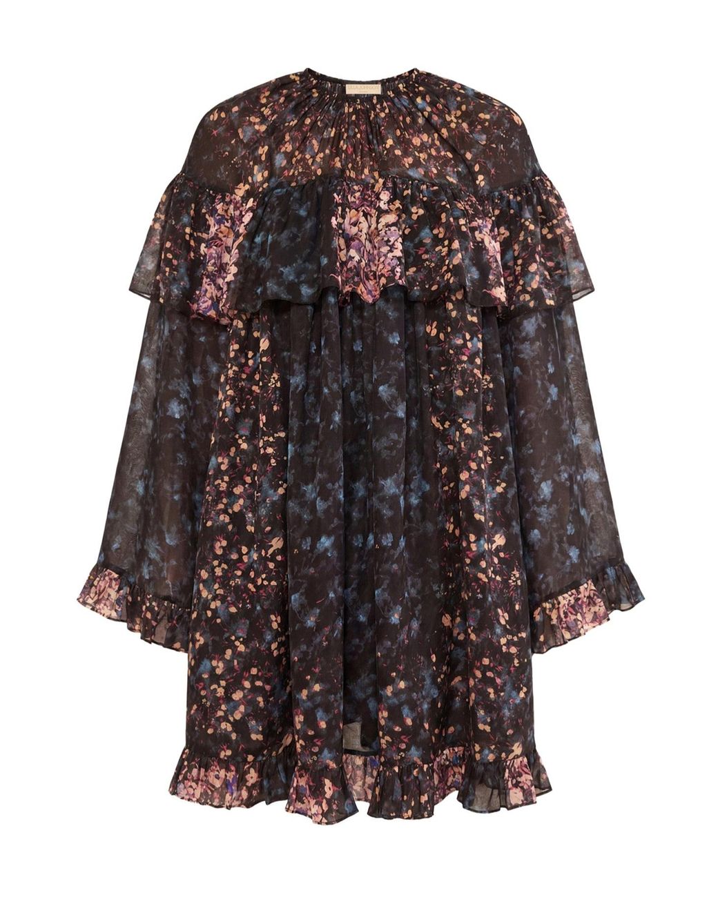 Ulla Johnson Multicolor Elise Floral-Jacquard Ruffled Blouse