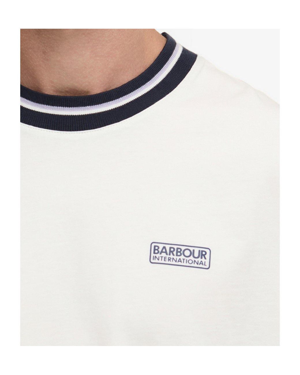 Barbour White Logo Short-Sleeved T-Shirt for men