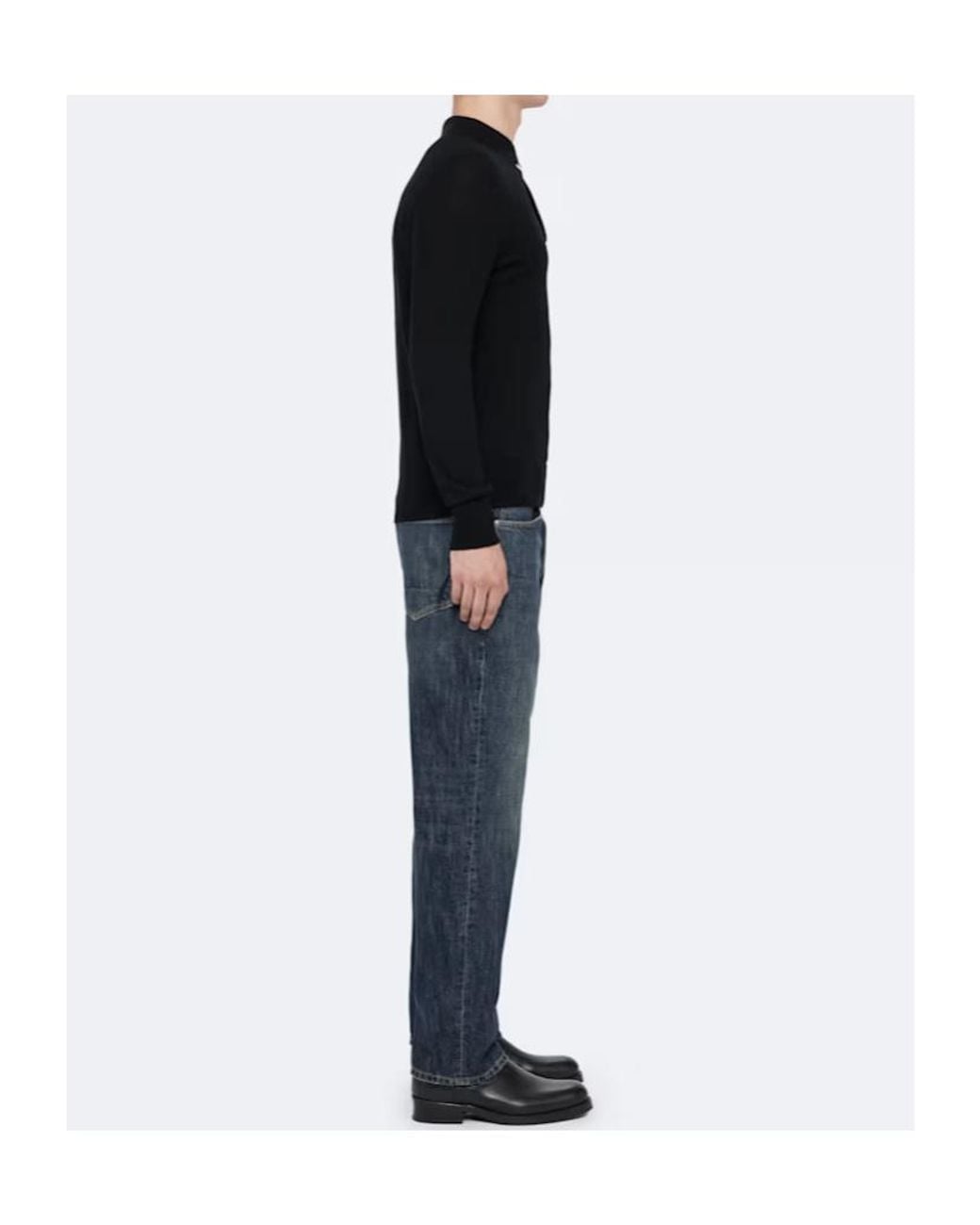 AllSaints Blue Regular Straight Jeans for men