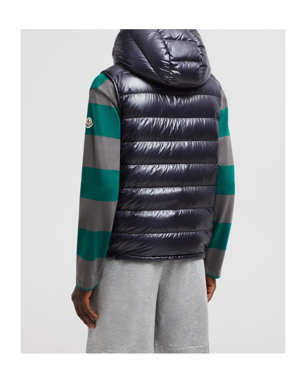 Moncler Black Barant Hooded Down Gilet for men