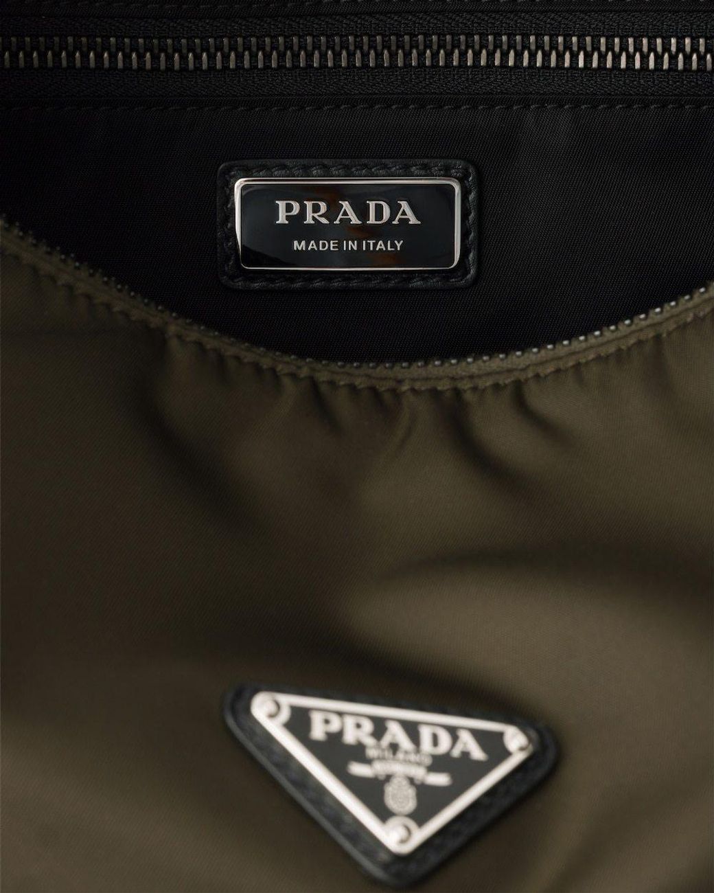 Prada Black Explore Re-Nylon And Leather Bag for men