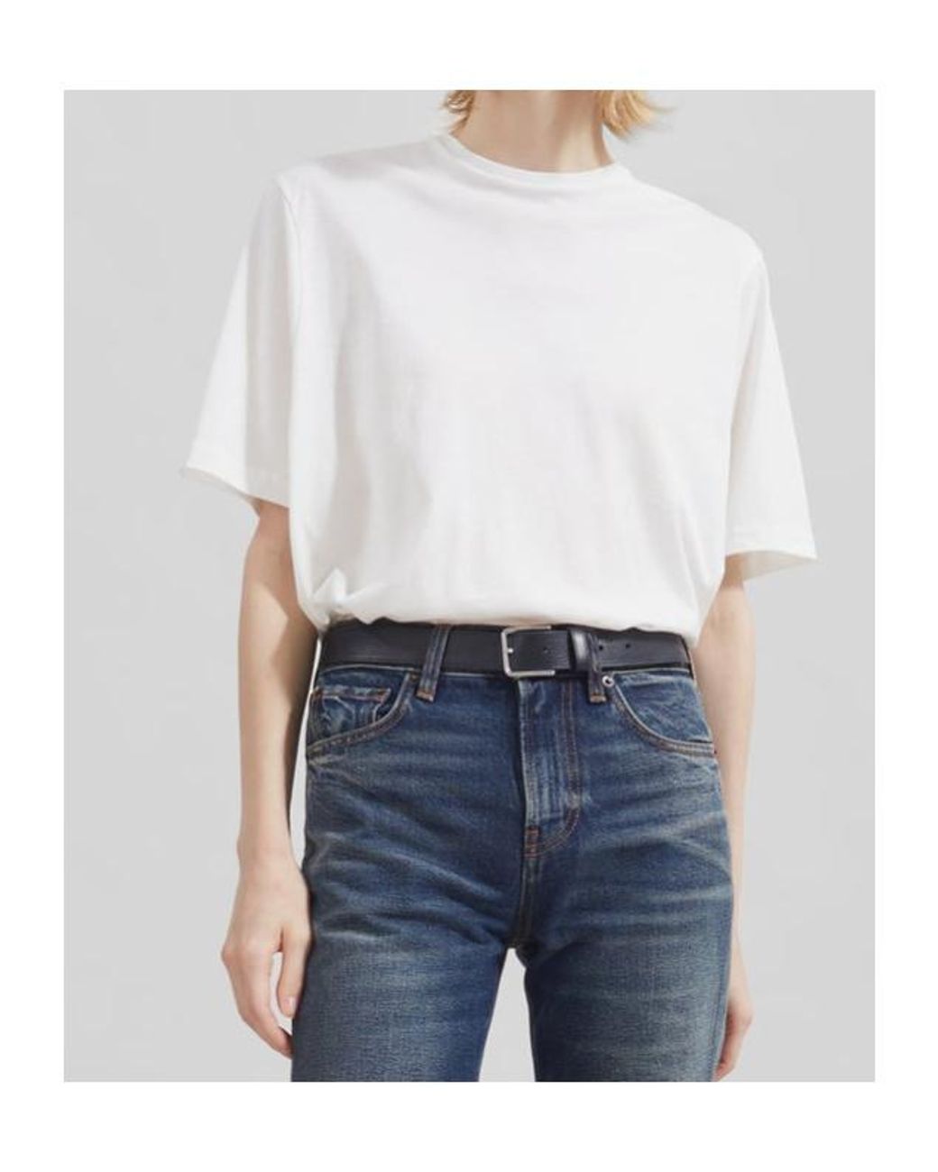 Frankie Shop White Harper Soft Organic T-Shirt
