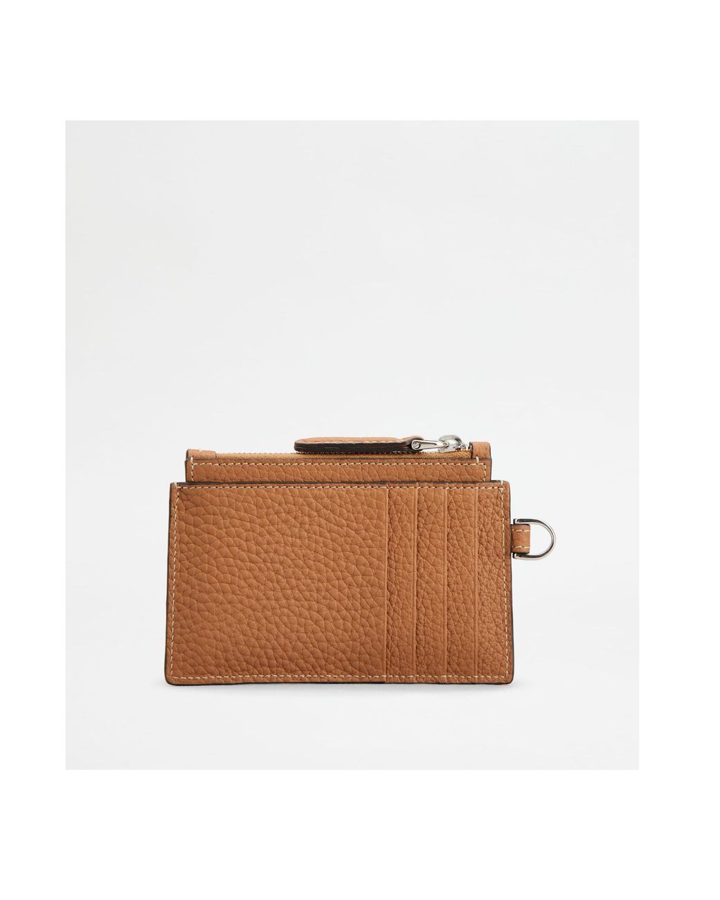 Tod's Brown Logo-Debossed Leather Clutch Bag for men