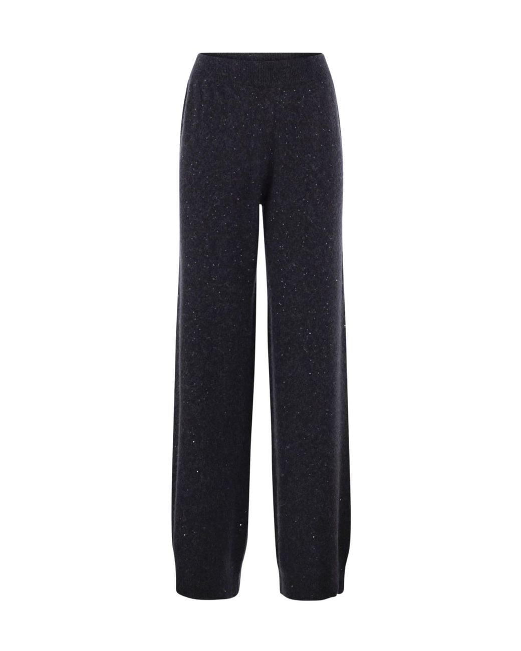 Fabiana Filippi Blue Shimmer Knitted Trousers
