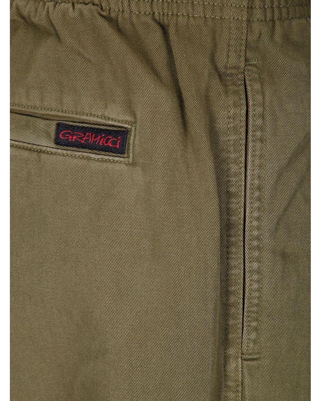 Gramicci Green Belted Loose-Fit Pants for men