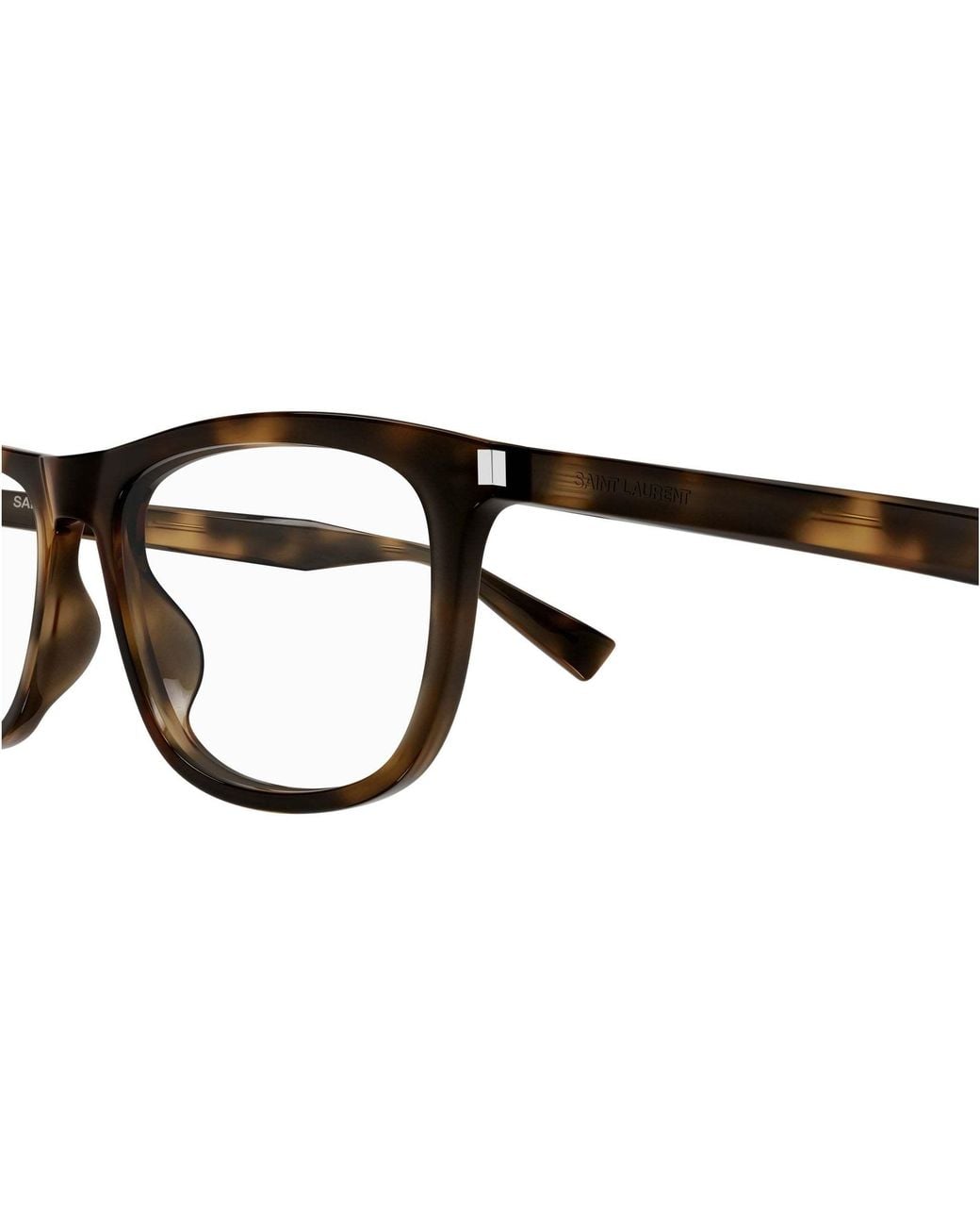 Saint Laurent White Eyewear Square Frame Glasses for men