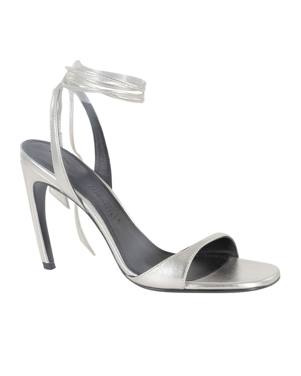 The Attico White Ora Leather Sandals