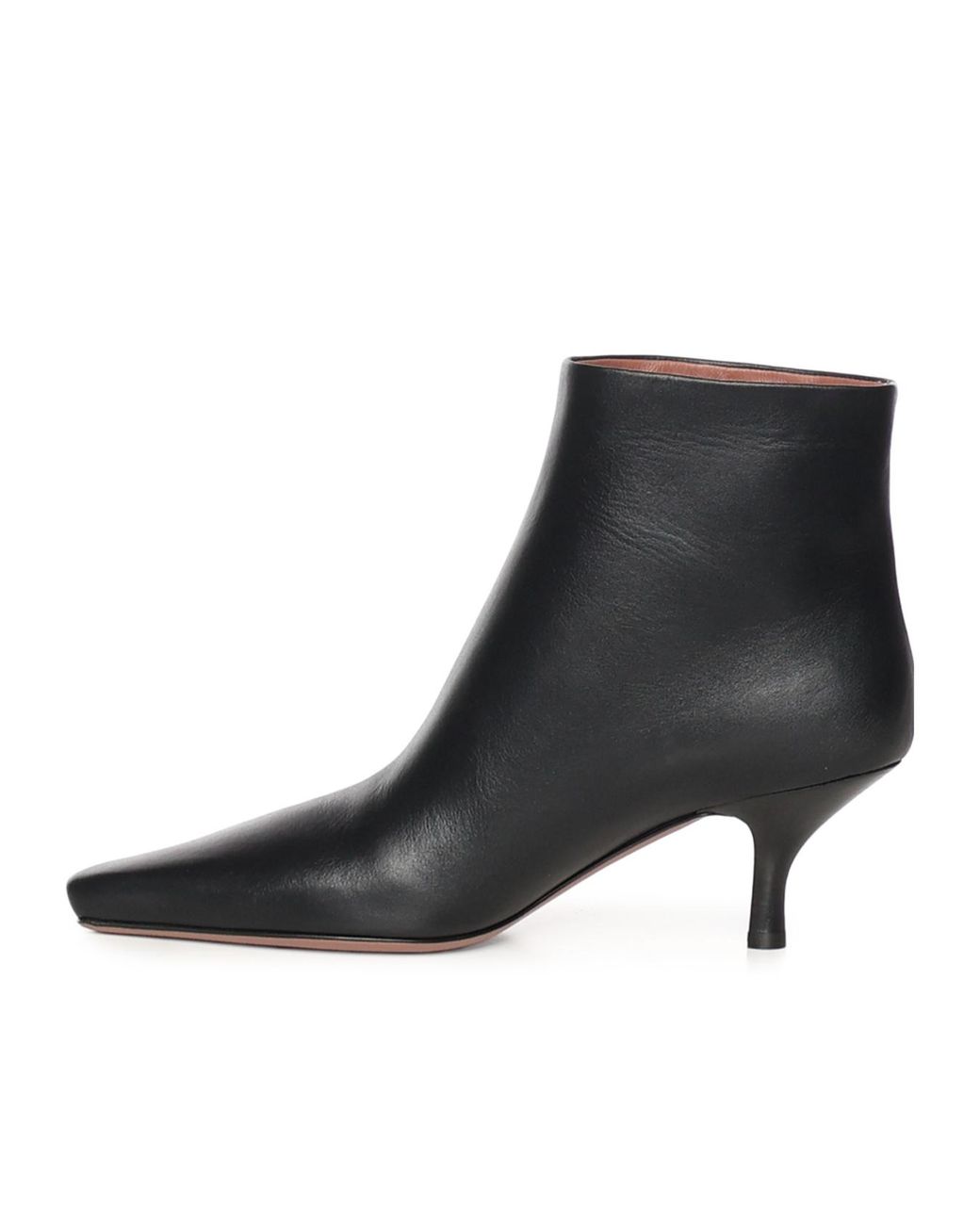 Paris Texas Black Rose Ankle Boots