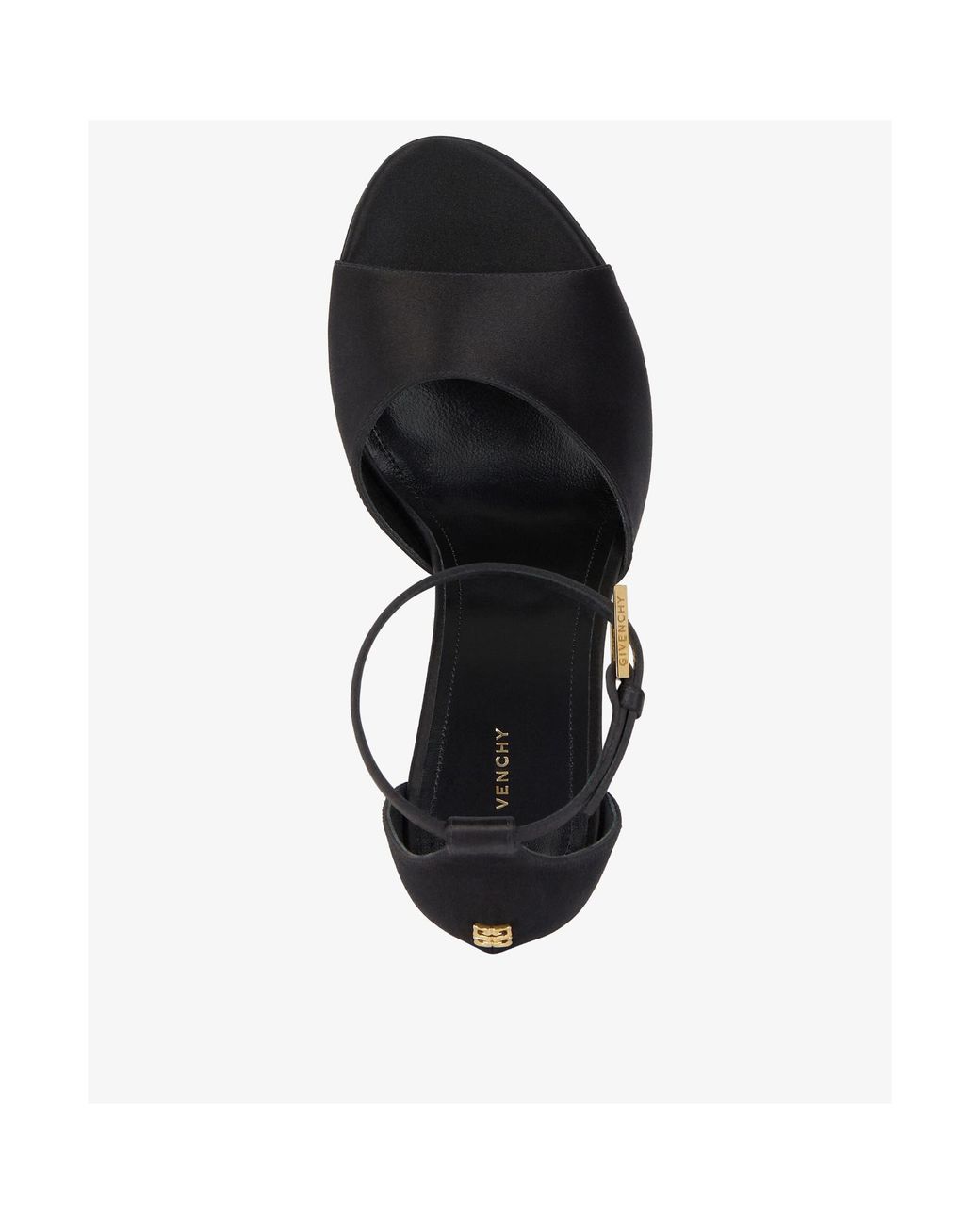 Givenchy Black 4G Liquid Platform Sandals