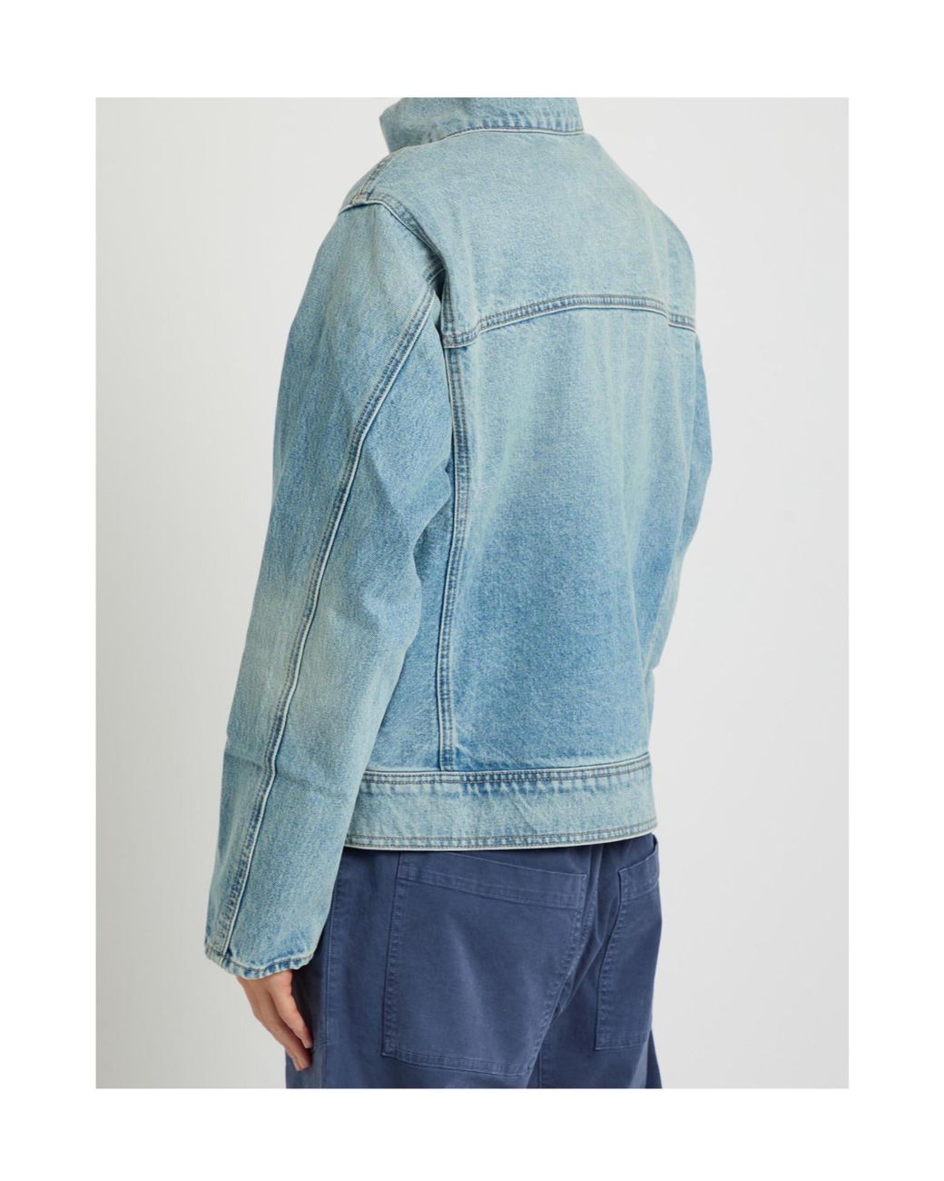 Nili Lotan Blue Long-Sleeve Denim Jacket